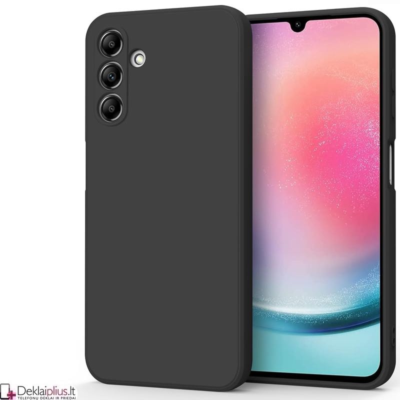 Silikoninis ploniausias dėklas - su kameros apsauga juodas (Samsung M34 5G) Silikoninis ploniausias dėklas - su kameros apsauga juodas (Samsung M34 5G)